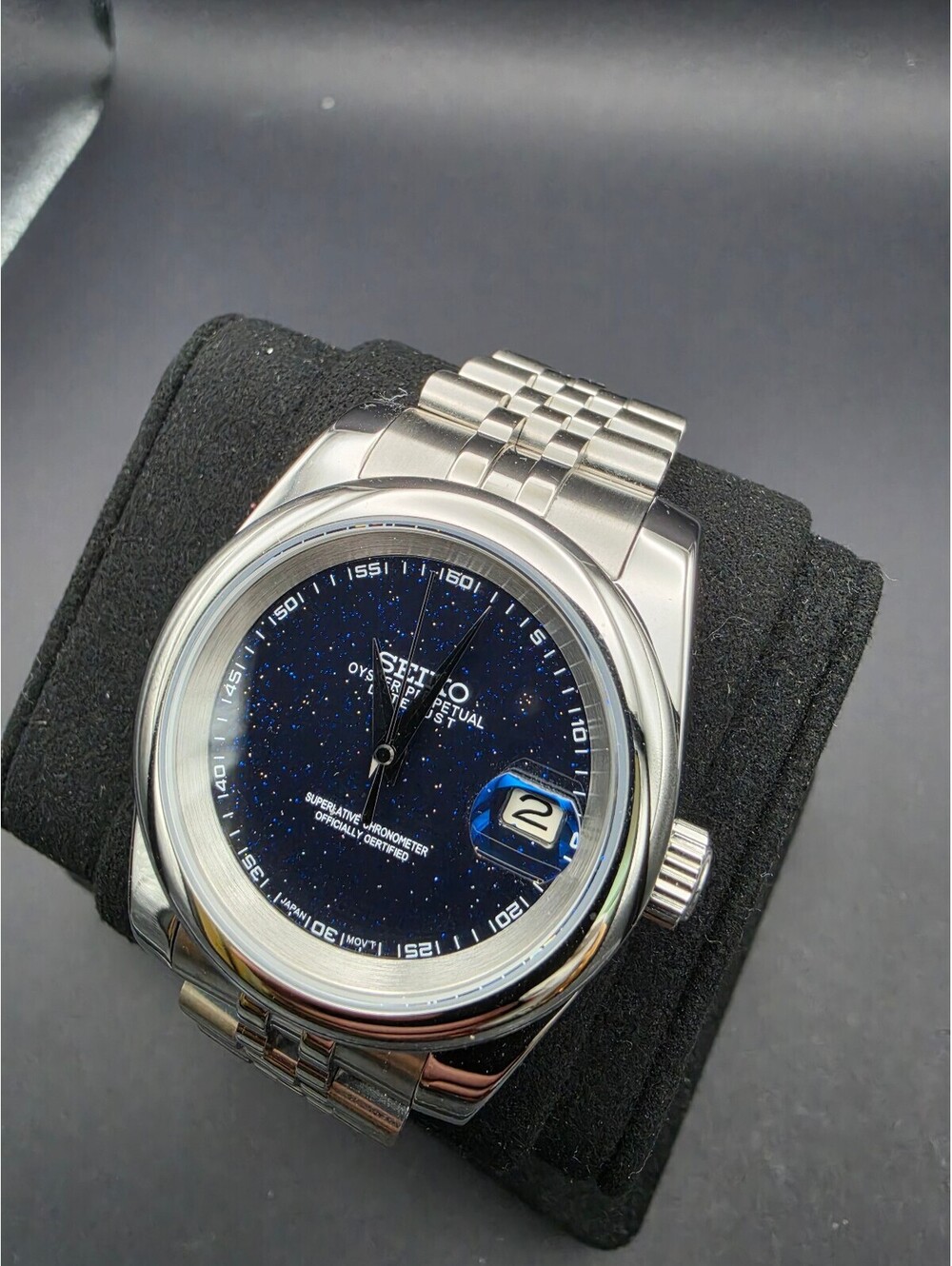 Custom Seiko Galaxy Black Hands Mod